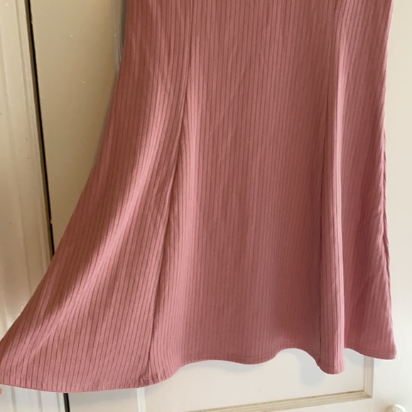 Forever 21 dusty rose pink a-line skater dress sz L - Picture 2 of 6